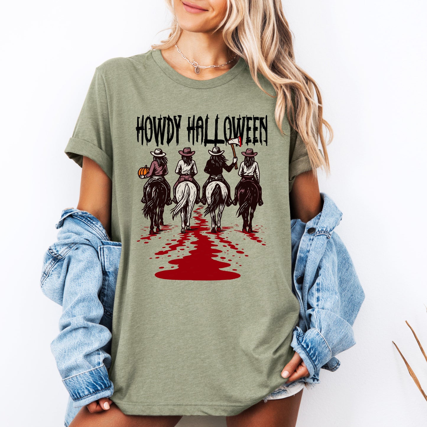 Howdy Halloween, Cowgirls, Western, Spooky, Tshirt