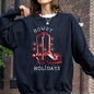 Howdy Holidays, Christmas, Cowboy Boot, Country, Western, Xmas Sweatshirt