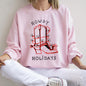 Howdy Holidays, Christmas, Cowboy Boot Sweatshirt