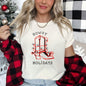 Howdy Holidays, Christmas, Cowboy Boot, Retro Super Soft Tees