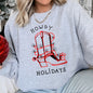 Howdy Holidays, Christmas, Cowboy Boot Sweatshirt