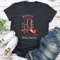 Howdy Holidays, Christmas, Cowboy Boot, Retro Super Soft Tees