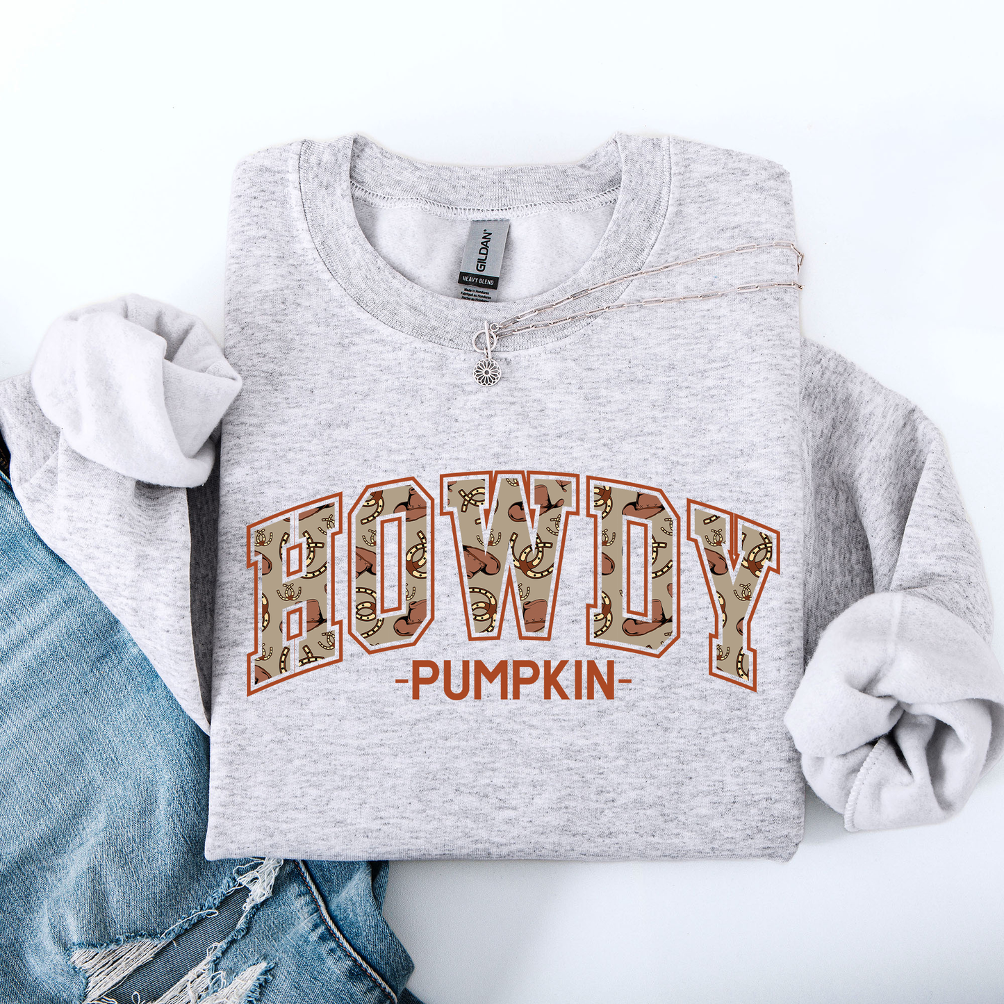 Howdy Pumpkin, Varsity, Collegiate, Fall, Autumn Sweatshirt