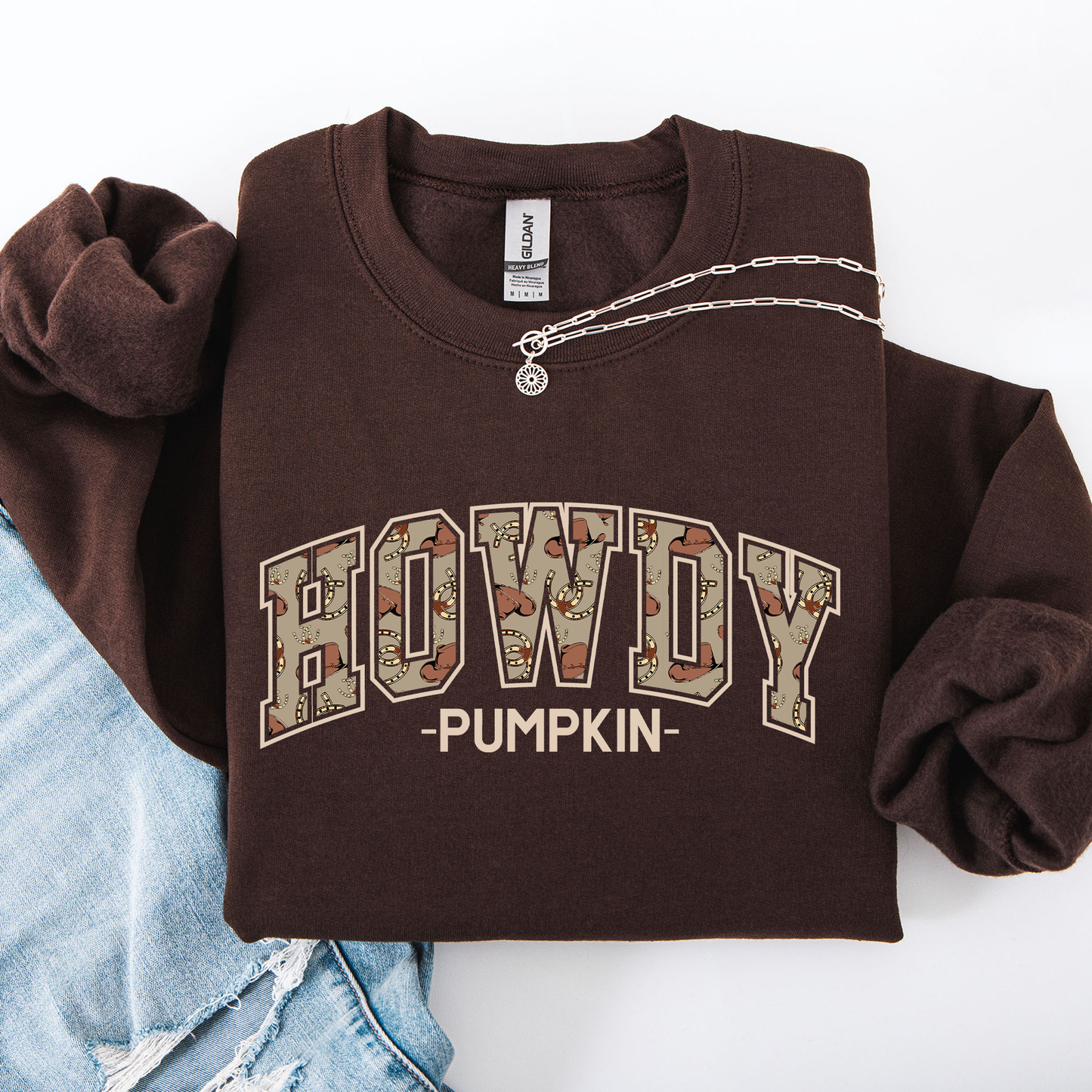 Howdy Pumpkin, Varsity, Collegiate, Fall, Autumn Sweatshirt