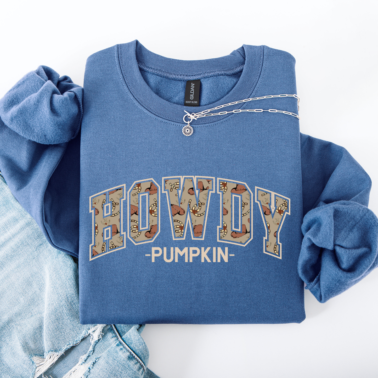 Howdy Pumpkin, Varsity, Collegiate, Fall, Autumn Sweatshirt