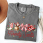 Howdy Santa, Retro Country, Western, Cowboy, Ribbon, Bows, Christmas, Xmas Tshirt Comfort Colors T-Shirt