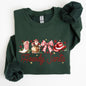 Howdy Santa, Retro Country, Western, Cowboy, Ribbon, Bows, Christmas, Xmas Sweatshirt