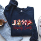 Howdy Santa, Retro Country, Western, Cowboy, Ribbon, Bows, Christmas, Xmas Sweatshirt