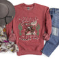 Howdy Santa, Reindeer Cowboy Rodeo Sweatshirt