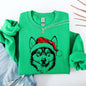 Husky, Santa, Dog, Christmas, Dog Lover, Pet Sweatshirt