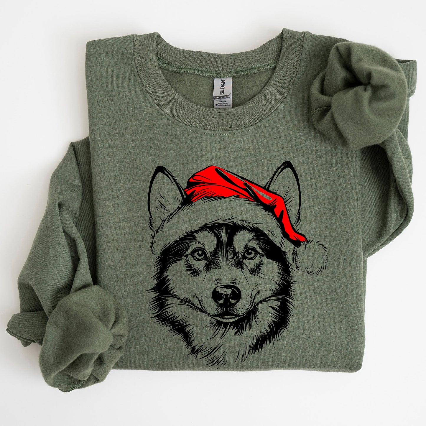 Husky, Santa, Dog, Christmas, Dog Lover, Pet Sweatshirt