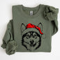 Husky, Santa, Dog, Christmas, Dog Lover, Pet Sweatshirt