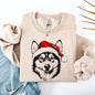 Husky, Santa, Dog, Christmas, Dog Lover, Pet Sweatshirt