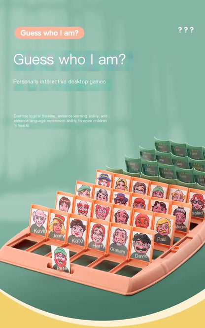 Interactive desktop game with character cards on a green background