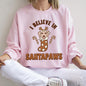 I Believe In Santa, Dog Lover Christmas Sweatshirt