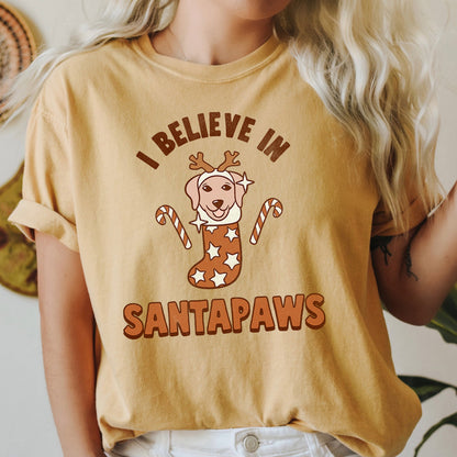 I Believe In Santa, Dog Lover, Pets, Christmas, Comfort Colors, Tshirt