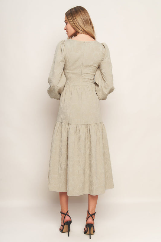 NEBULA NIGHTS WOVEN MIDI DRESS