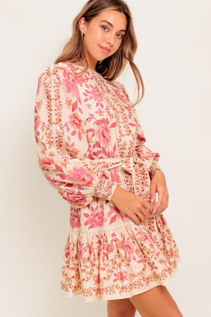 WILDFLOWER WHIMSY WOVEN MINI DRESS
