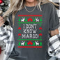 I Don't Know Margo, Ugly Christmas tshirt, Vacation, Griswold, Comfort Colors, Tshirt