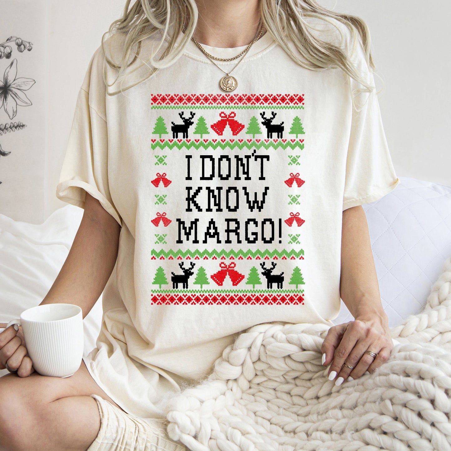 I Don't Know Margo, Ugly Christmas tshirt, Vacation, Griswold, Comfort Colors, Tshirt