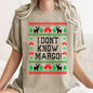 I Don't Know Margo, Ugly Christmas tshirt, Vacation, Griswold, Comfort Colors, Tshirt