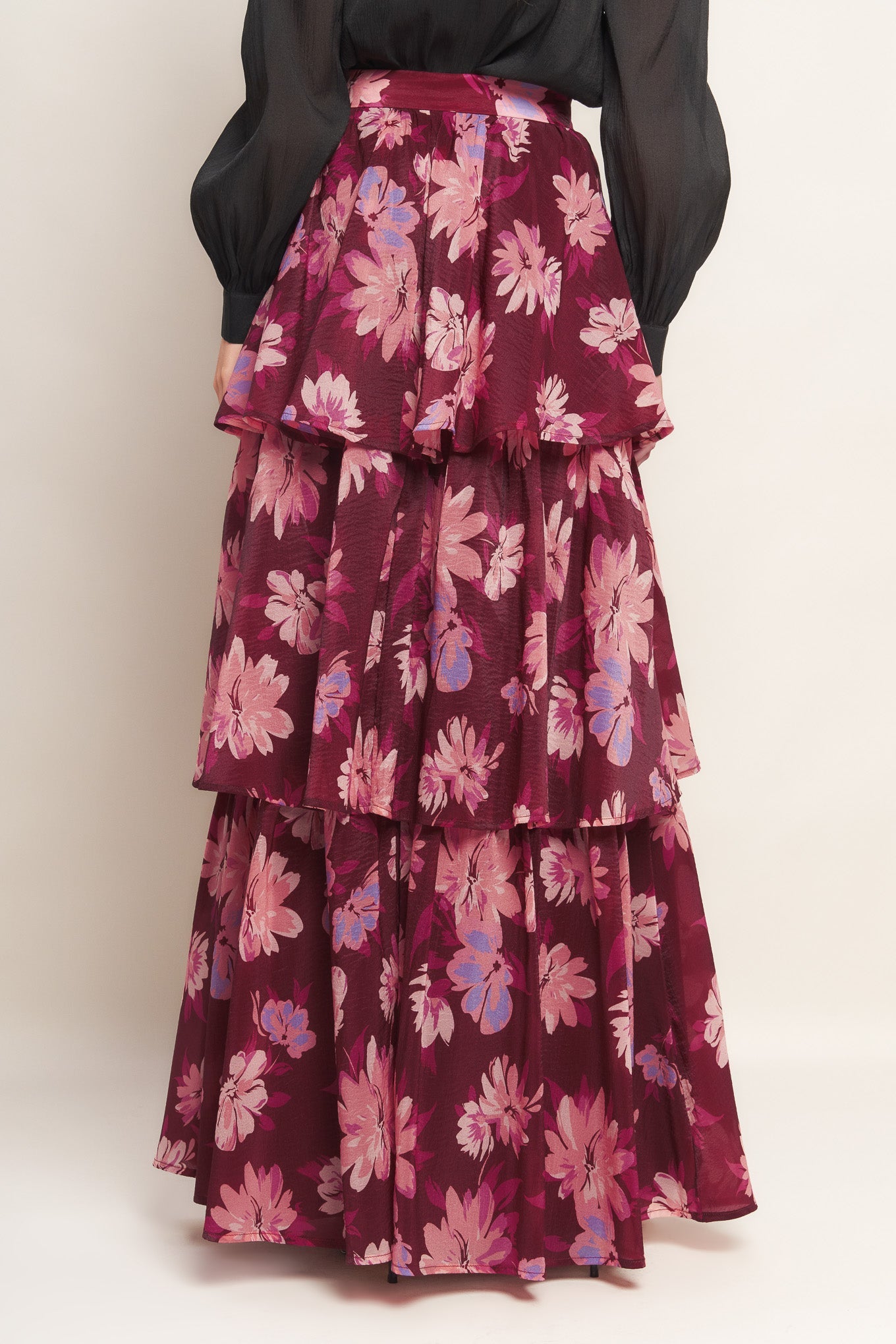 GARDEN ROMANCE WOVEN MAXI SKIRT