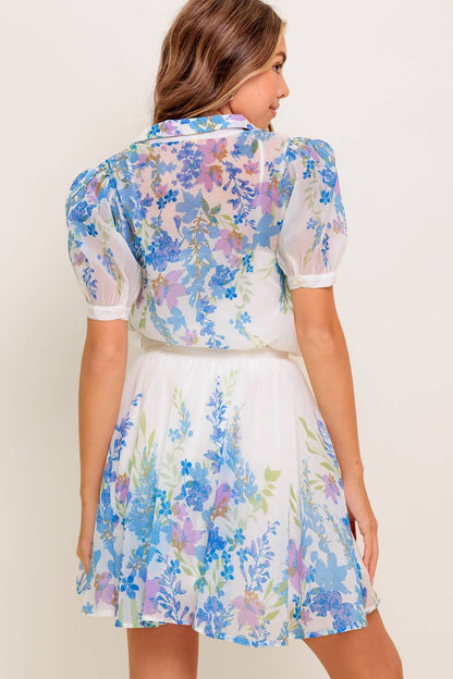 SUNSET SAIL WOVEN MINI FULL SKIRT