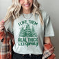 I Like Them Real Thick, Christmas, Retro, Funny, Baby Got Back, Mix, Pine Tree, Comfort Colors, Tshirt
