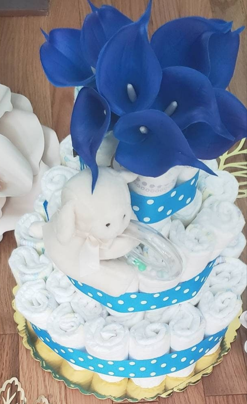 Flower Baby Girl Diaper Cake