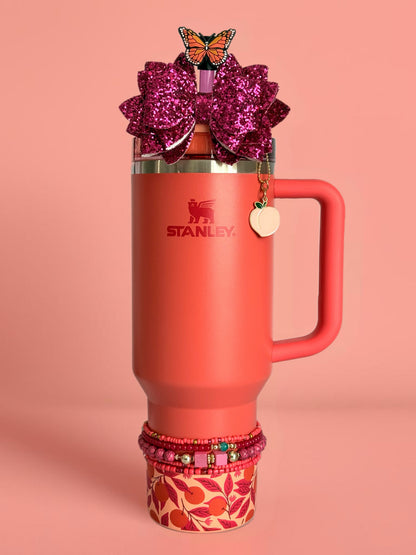 Coral Tangerine Tumbler Boot -fits 20-40oz