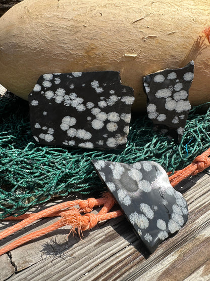 Snowflake Obsidian Slab