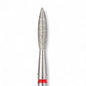 Elite Embrace Professional 2.3*10 mm Flame Nail Drill Bit Red