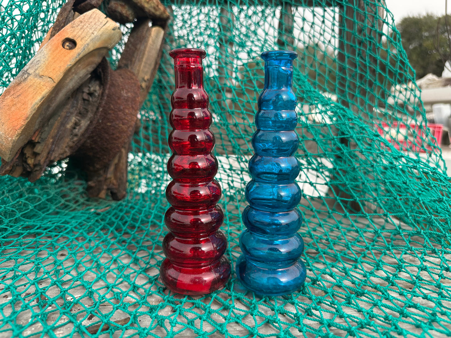 Vintage Bubble Glass Vase