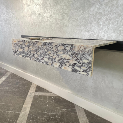 HANDCRAFTED CUSTOM CALACATTA VIOLA MARBLE SINK (NS-105)