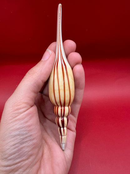 Glass Shell Sculpture – Coastal Home Decor 5-Inch Accent