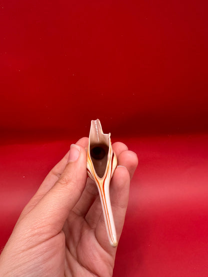 Glass Shell Sculpture – Coastal Home Decor 5-Inch Accent