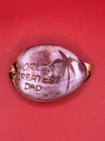 Carved Cowrie Shell Magnet – Coastal Gift Boyfriend, Mom, Girlfriend, Dad, or Soulmate 3"