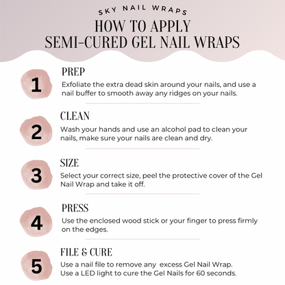 Esther Premier Gel Nail Wrap