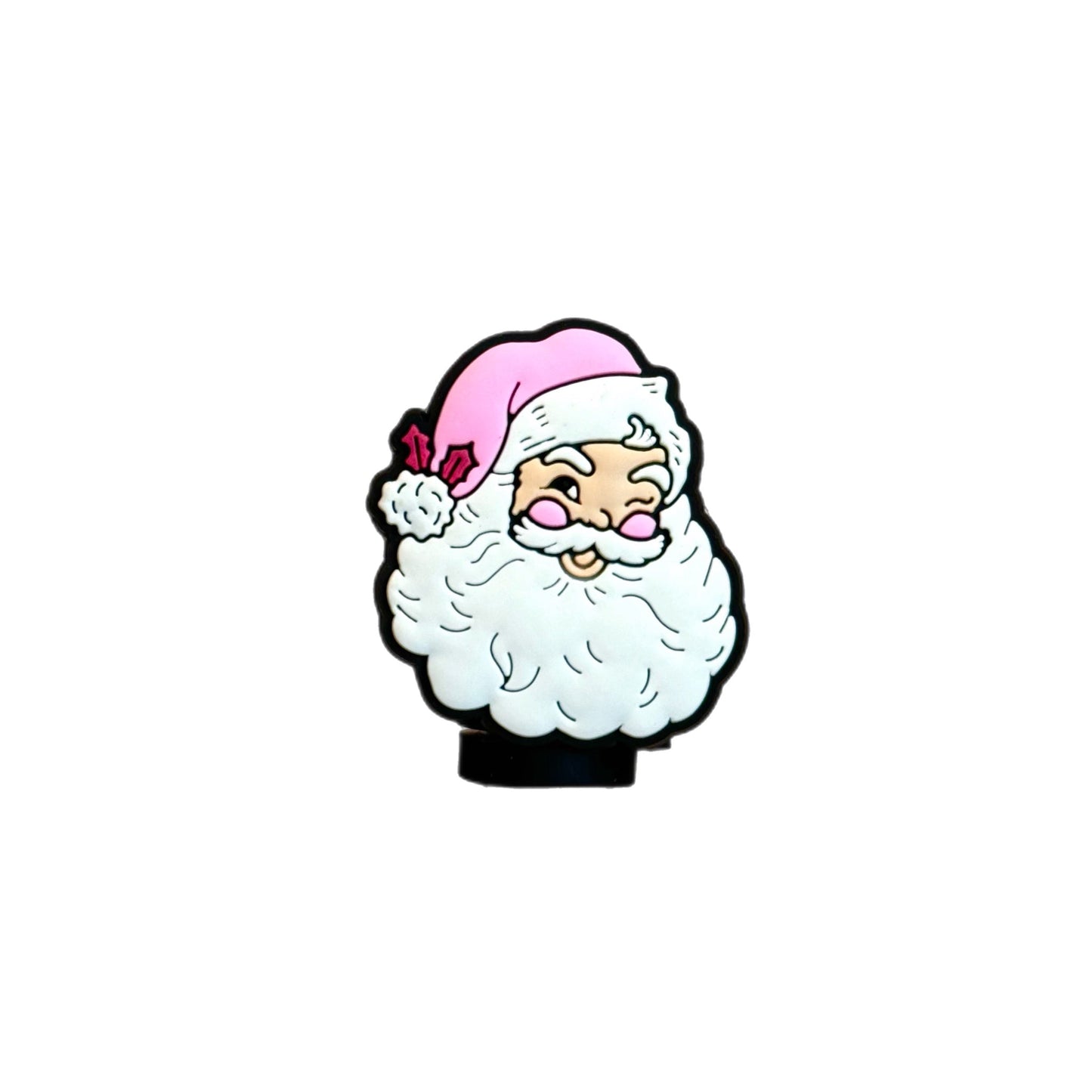 Vintage Santa Straw Toppers