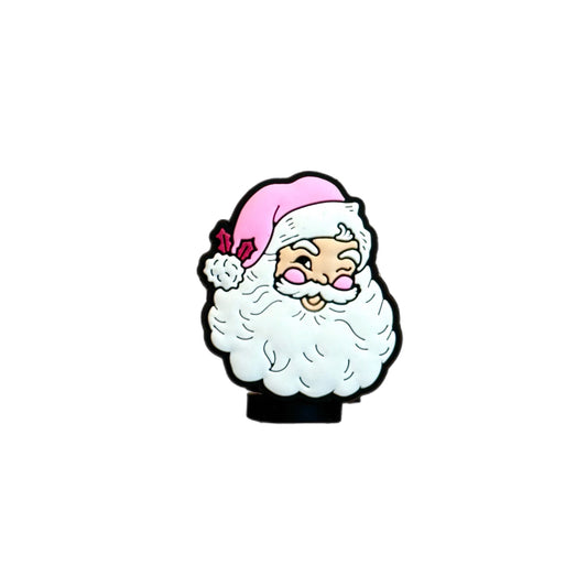 Vintage Santa Straw Toppers