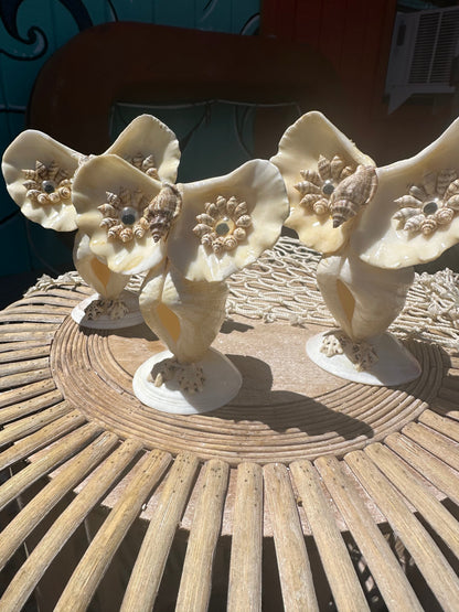 Vintage Seashell Owl- made out of mini 'giant' clams