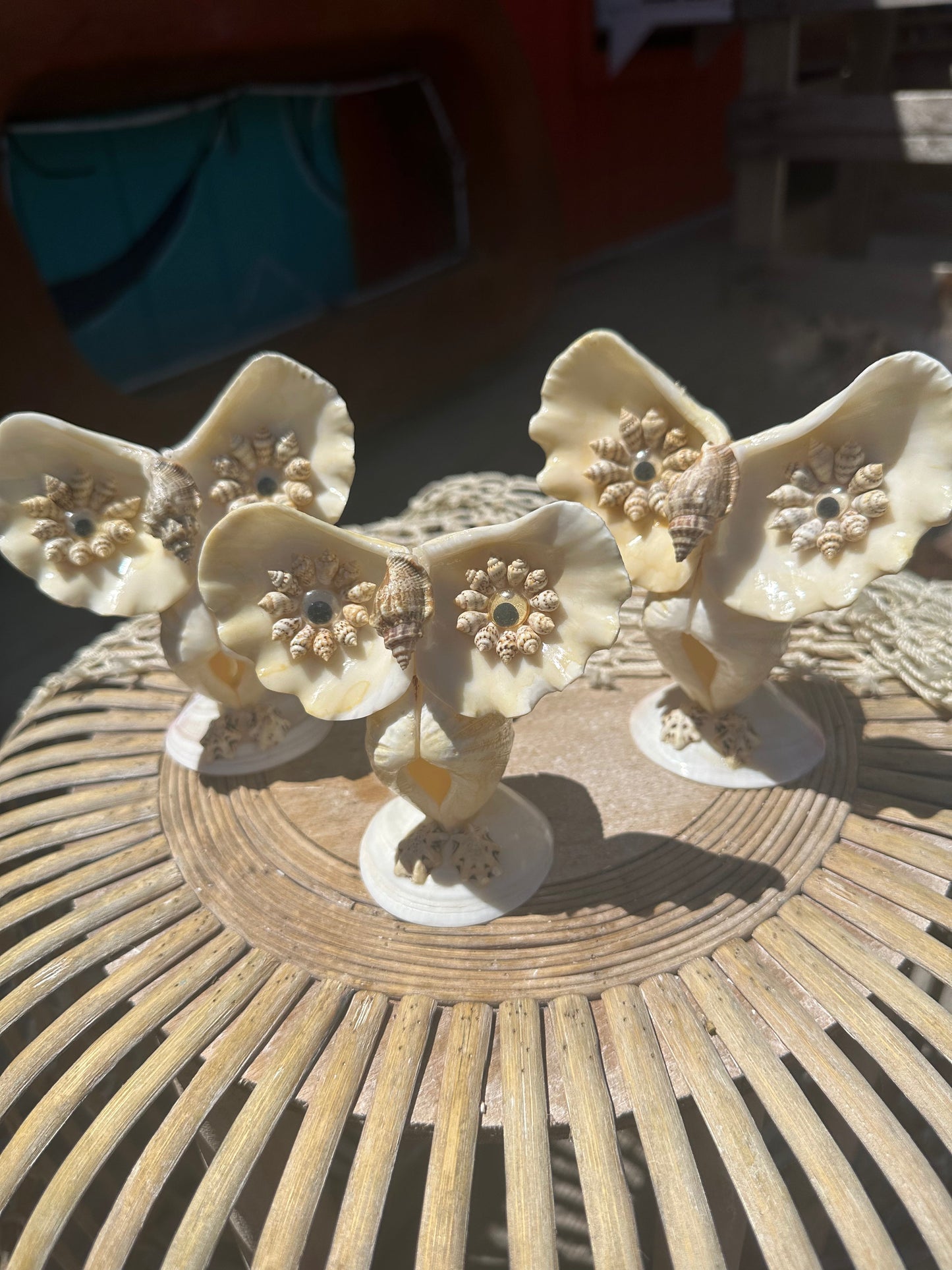 Vintage Seashell Owl- made out of mini 'giant' clams