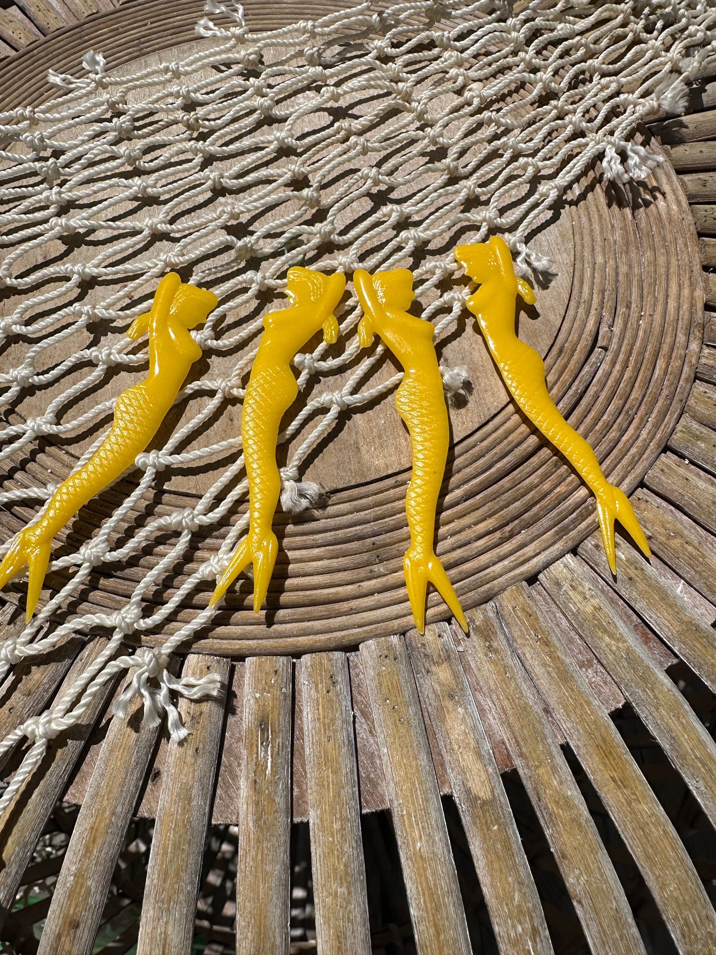 BULK Party Pack 1950's Pin Up Mermaid Swizzle Skewers Sticks Cocktail Fork- Unique Garnish Picks