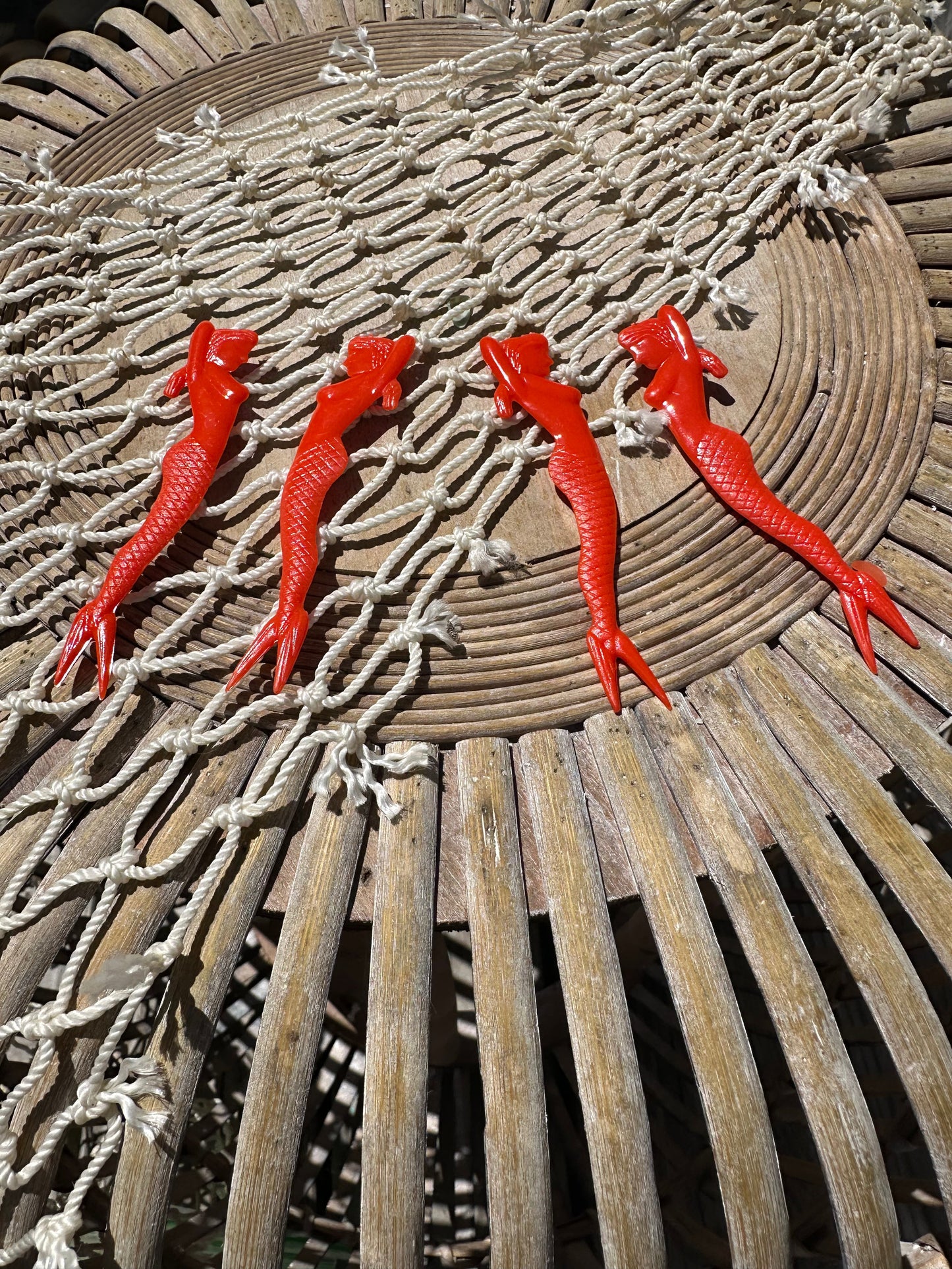 1950's Pin Up Mermaid Swizzle Skewers Sticks Cocktail Fork