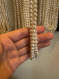 Vintage String of 5-6mm Pearls – 58 Inches for Crafting, Jewelry Making, or Garland