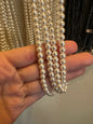Vintage String of 5-6mm Pearls – 58 Inches for Crafting, Jewelry Making, or Garland