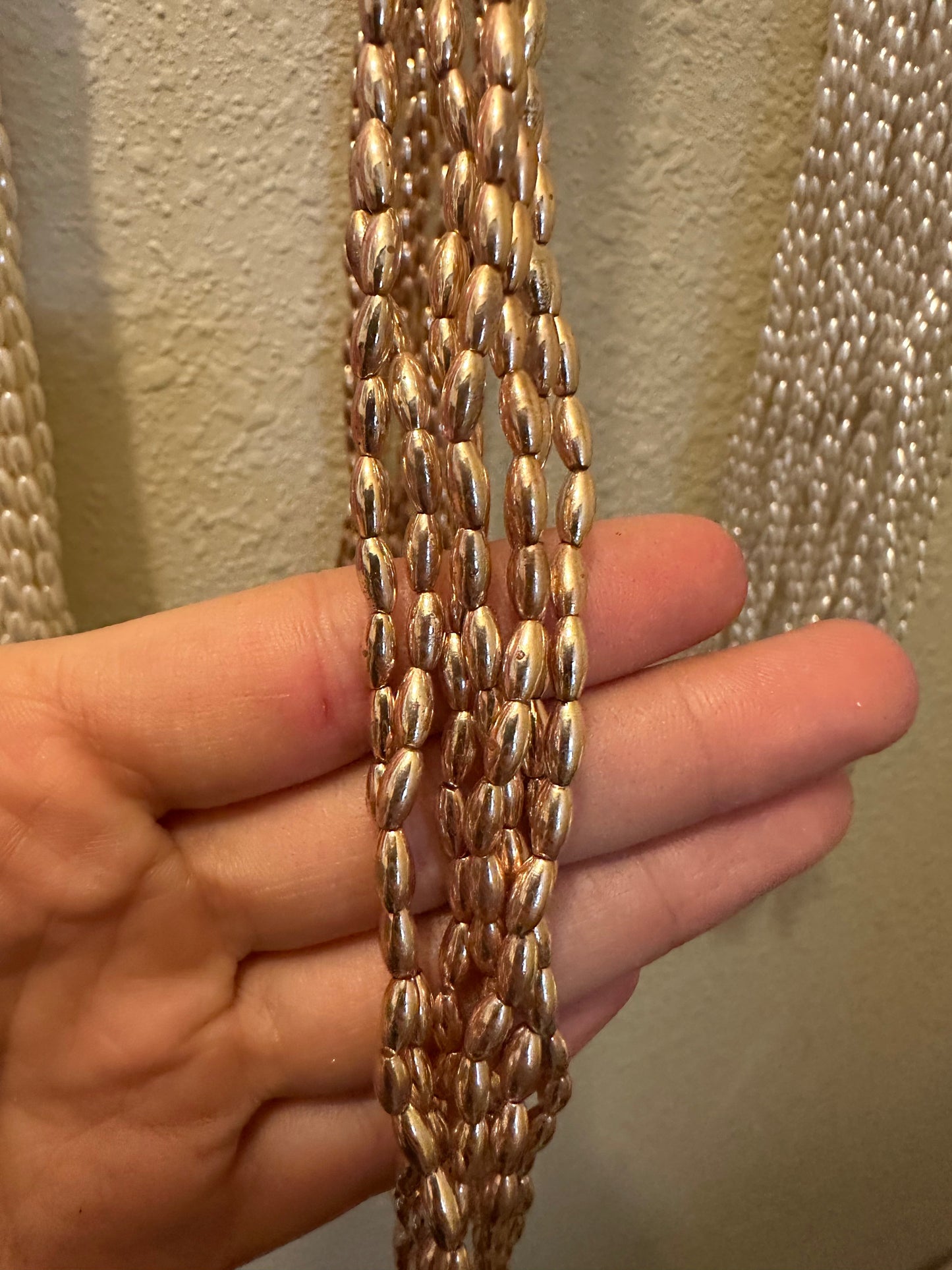 Vintage String of 5-6mm Pearls – 58 Inches for Crafting, Jewelry Making, or Garland