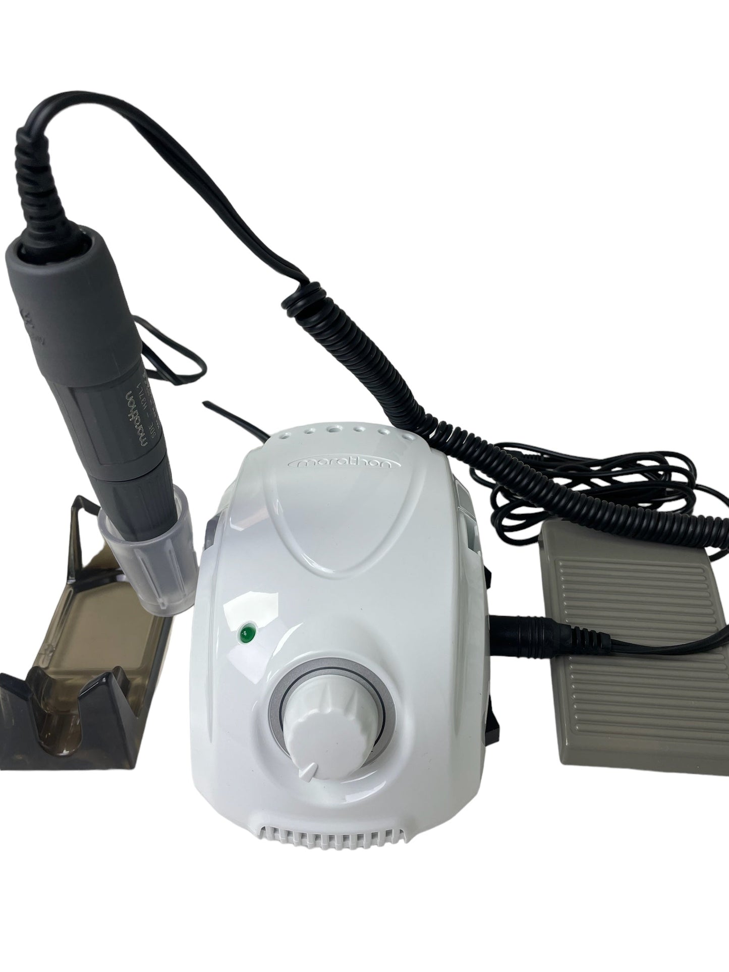 SAEYANG Marathon Champion 3 Nail Drill Machine. Original, Made in Korea. With Grey Handpiece 35000 PRM for Gel Nails, Gel Extension, Artificial Nails, Acrylic Nails. Manicure Rusa.