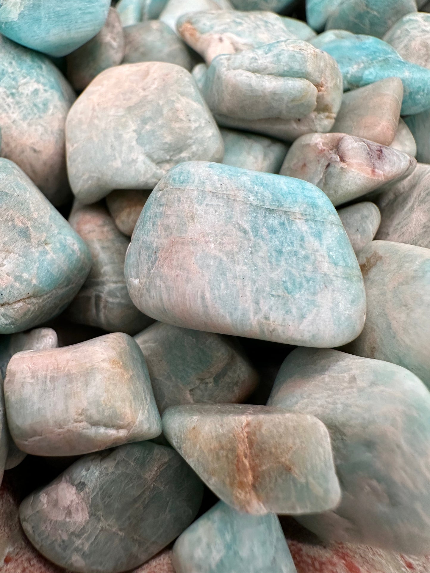 Raw Tumbled Larimar Pieces for Jewelry Supply & Crafts