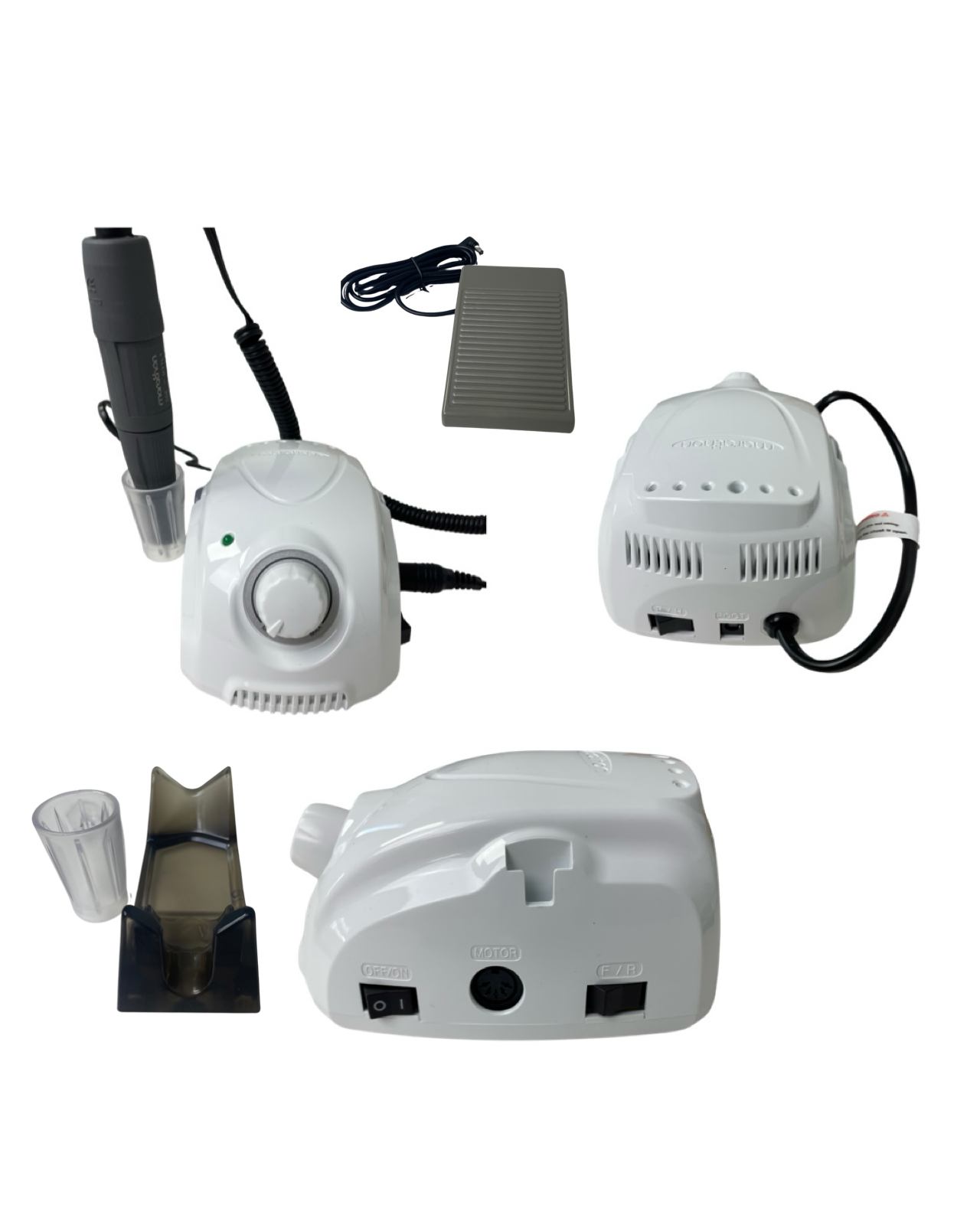 SAEYANG Marathon Champion 3 Nail Drill Machine. Original, Made in Korea. With Grey Handpiece 35000 PRM for Gel Nails, Gel Extension, Artificial Nails, Acrylic Nails. Manicure Rusa.